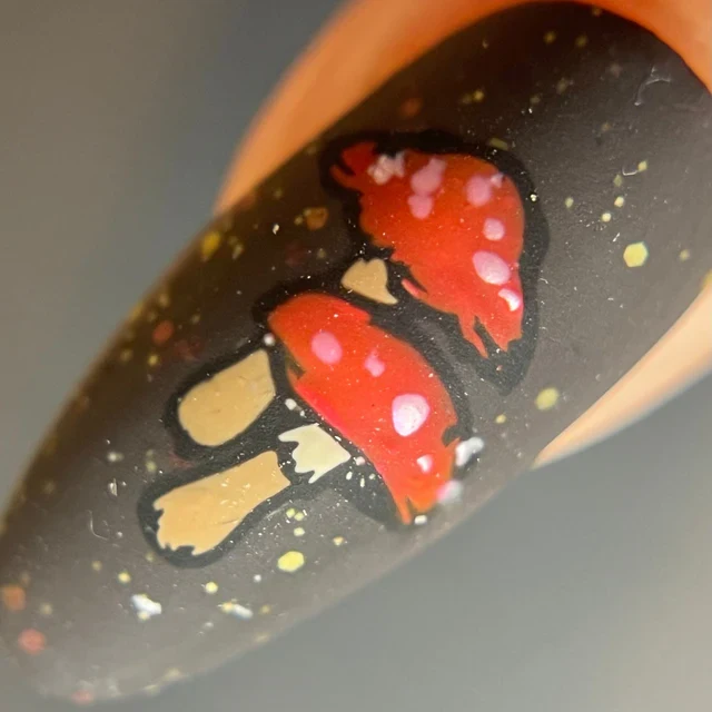 Maniology nail stamping plate m444 Fungi Forest