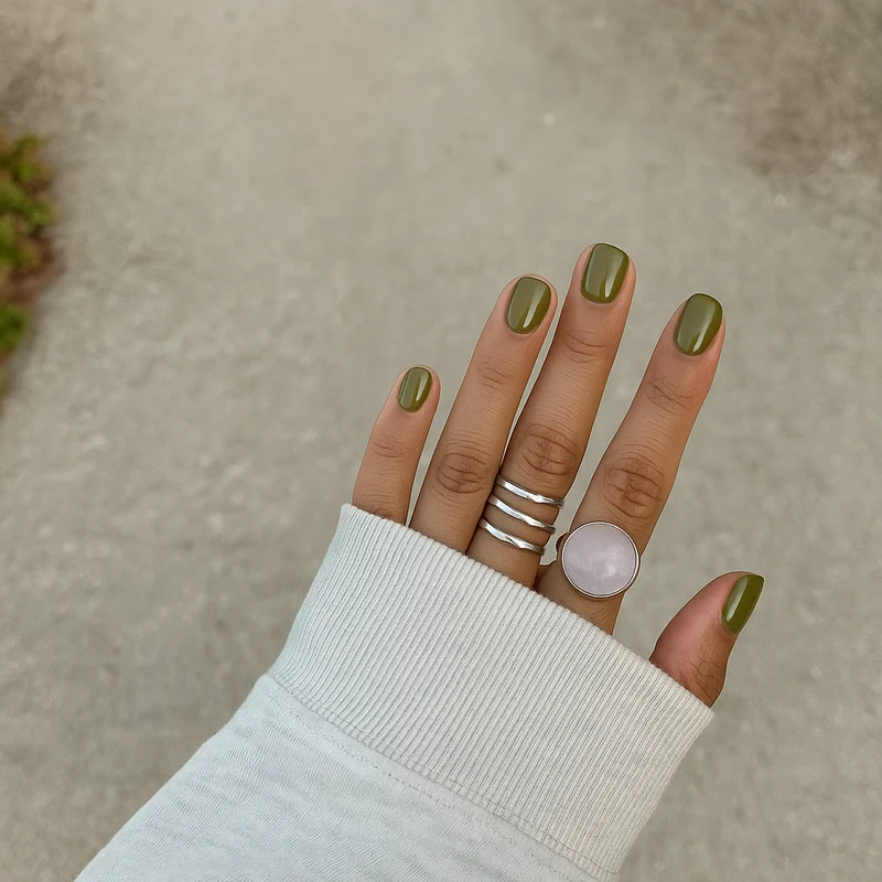 emmi Shellac UV-Lack Olive 15ml | L370