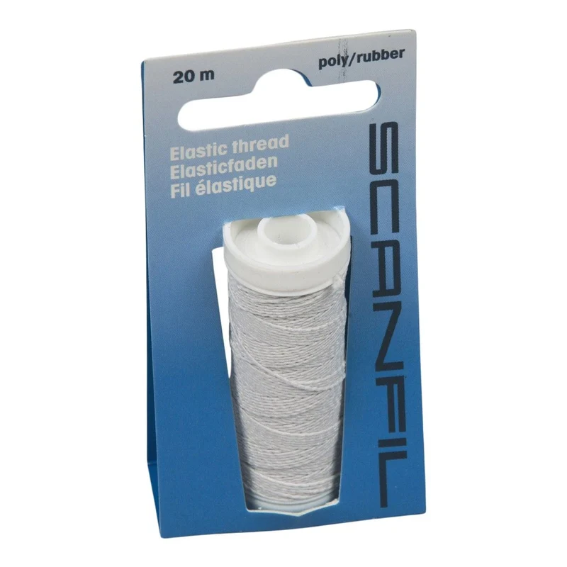 Scanfil Elastikfaden - Weiß - 20 m