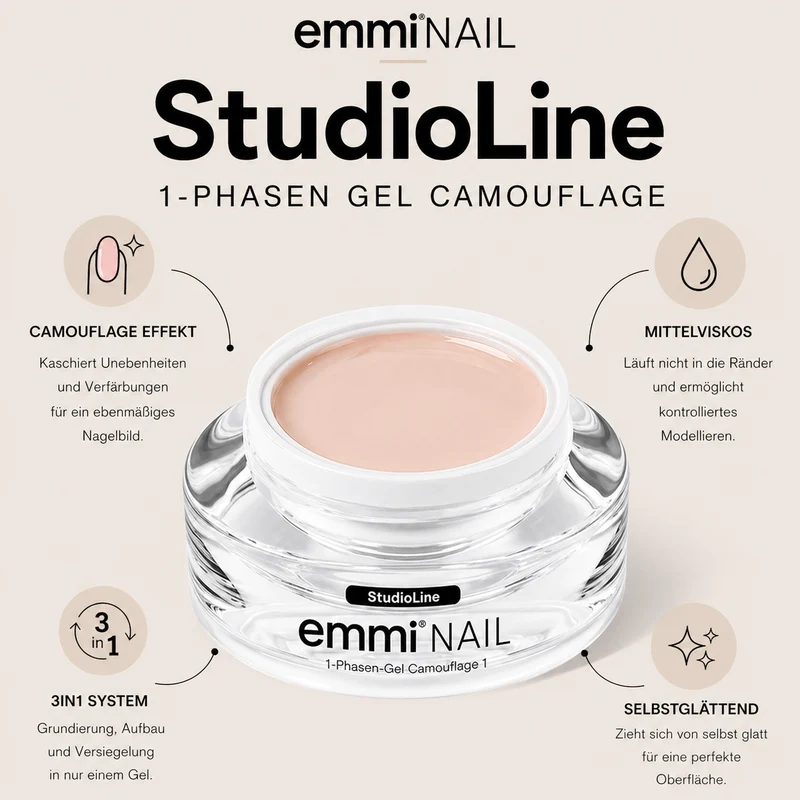 Studioline 1-Phasen-Gel Camouflage 15ml | 1