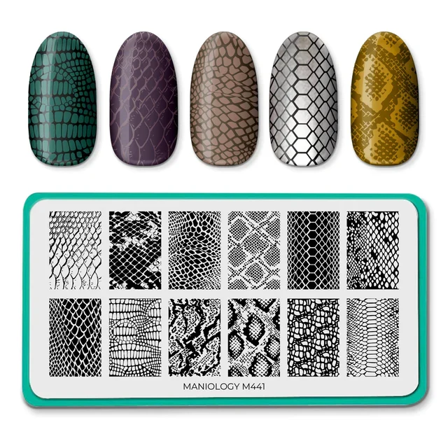 Maniology nail stamping plate m441 Slither in Style