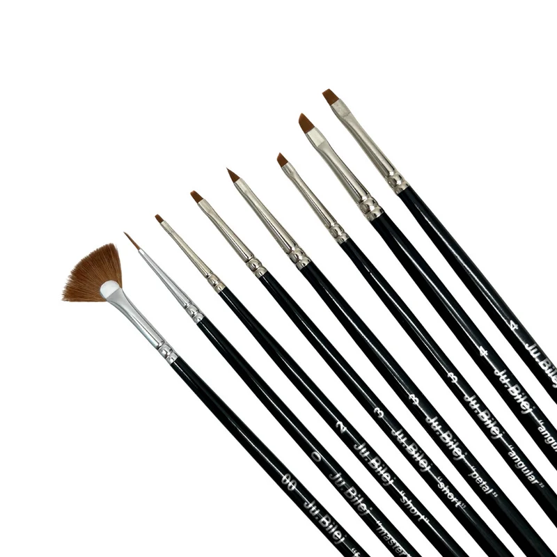 Roubloff Ju.Bilej 8 pcs flat nail art brush kit #5