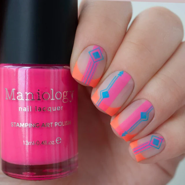 Maniology nail stamping plate m052 Pardon My French