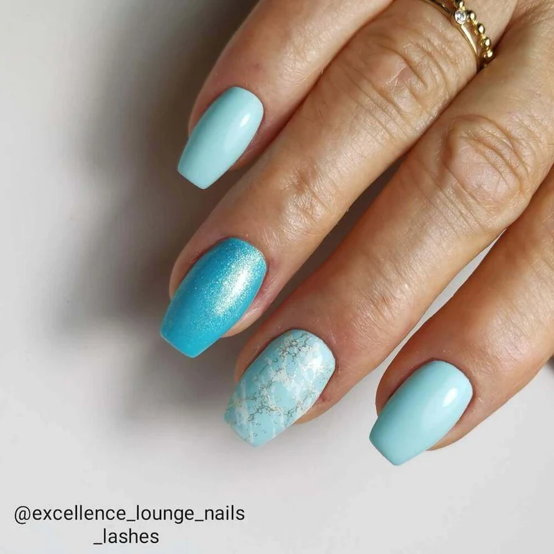 #965 EFFEKT Farbgel 5ml blau grün