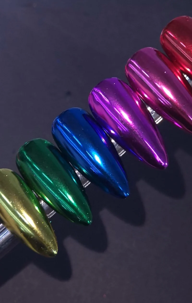 ICEGEL Mirror Ranger Glow Chrome Powder 6 Colors (GW62-GW67)