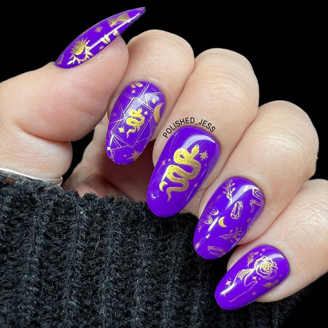 Maniology nail stamping plate m365 Anesayart Magical Tarot