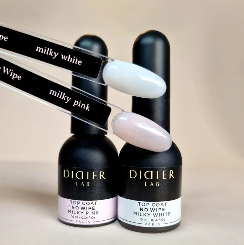 MILKY PINK - TOP COAT No Wipe 10ml DIDIER LAB