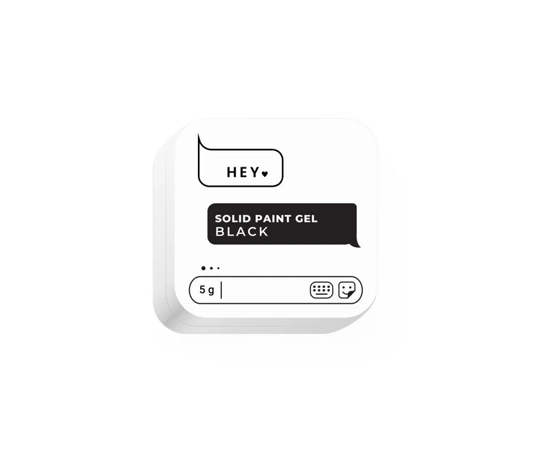 BLACK - Solid Paint Art Gel 5g HEYLOVE