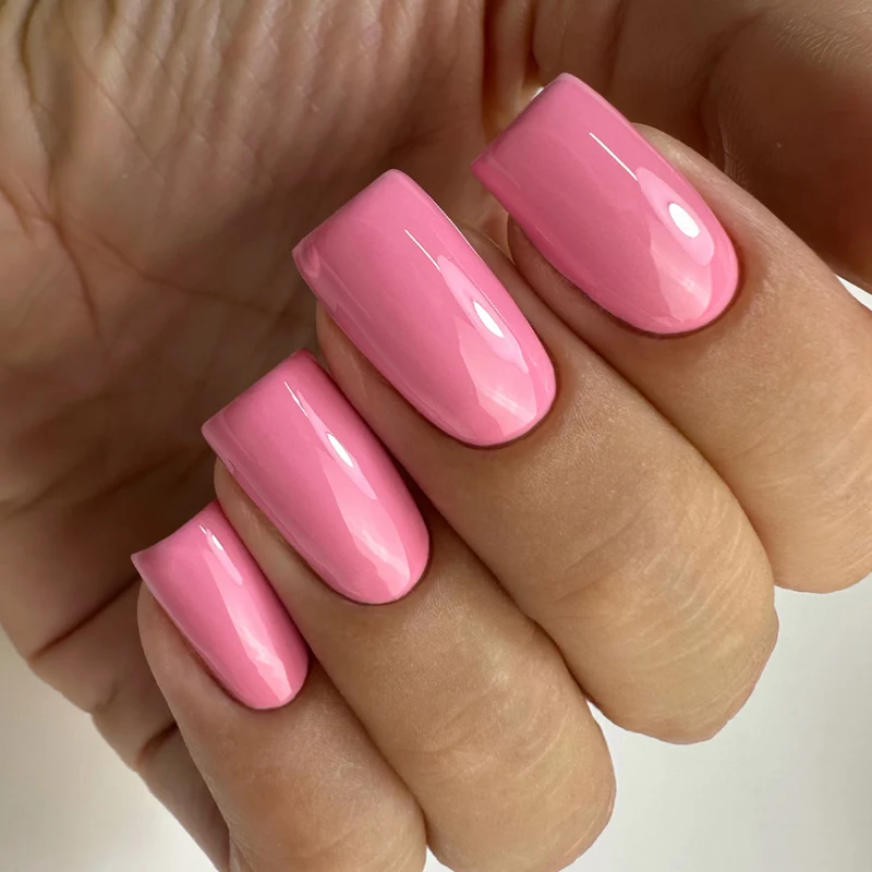 PNB pink gel nail polish 380 Coral Sin