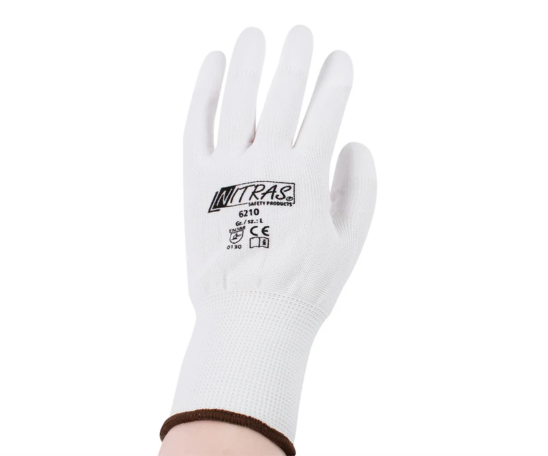 Nylonhandschuh Weiß Gr. L, 1 Paar