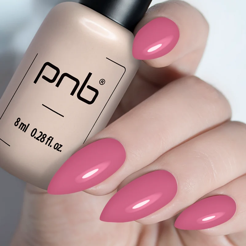 PNB pink gel nail polish 379 Sensual Peony