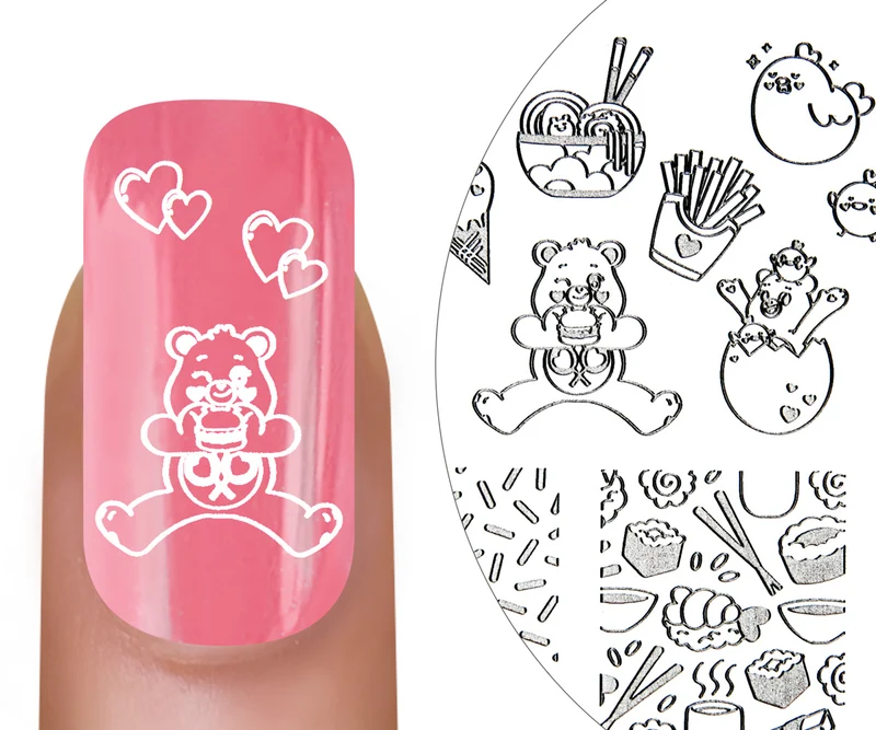 MoYou-London Stamping Schablone Care Bears 03