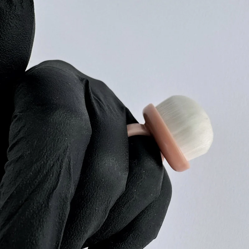 SET 3 st. - STAUBPINSEL Ringform (Black, Rose, White)