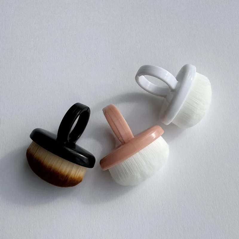 SET 3 st. - STAUBPINSEL Ringform (Black, Rose, White)