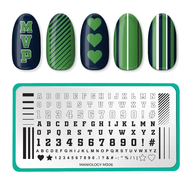 Maniology nail stamping plate m306 Sports Jersey