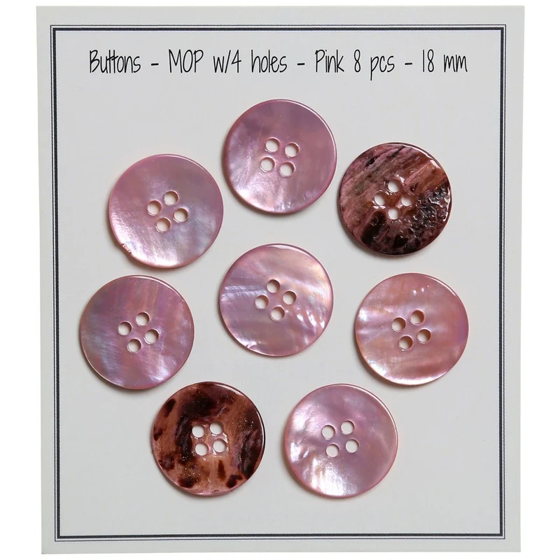 Perlmutt Knöpfe - Pink