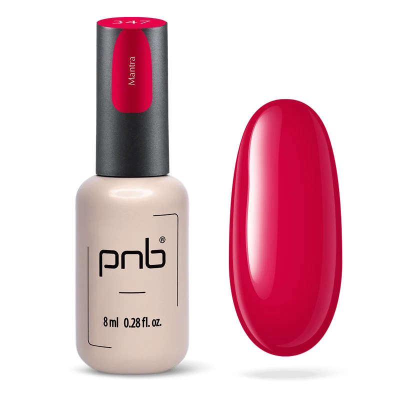 PNB red gel nail polish 347 Mantra