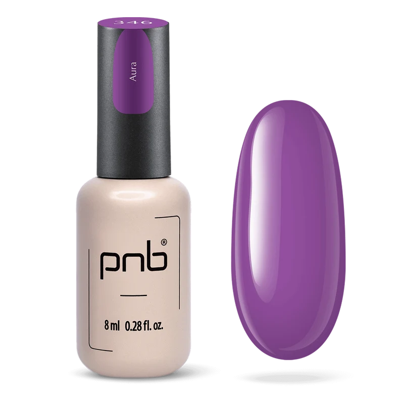 PNB purple gel nail polish 346 Aura