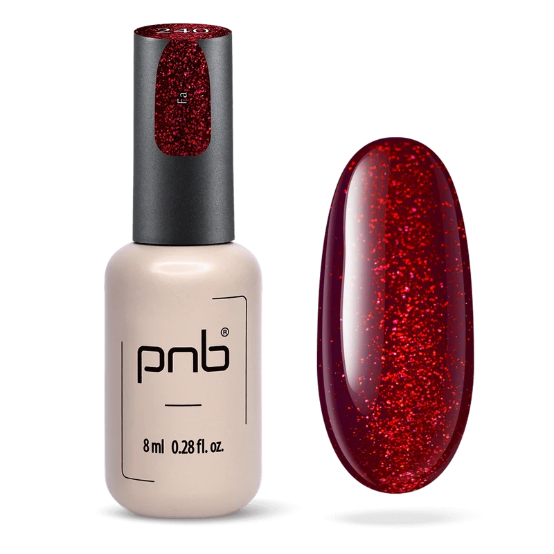 PNB red gel nail polish 240 Fa