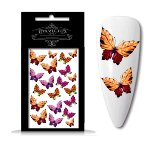 INKVICTUS butterfly nail decals / sliders 5133