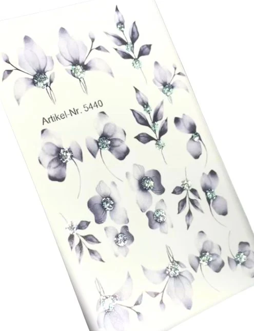INKVICTUS flower nail decals / sliders 5440