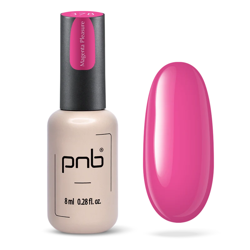 PNB pink gel nail polish 378 Magenta Pleasure