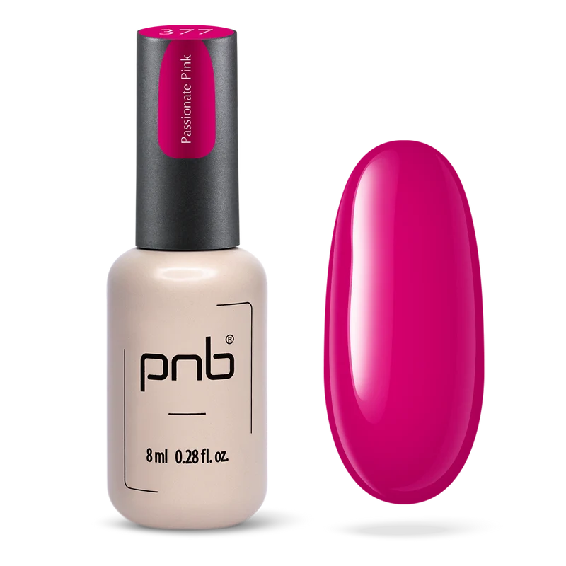 PNB pink gel nail polish 377 Passionate Pink