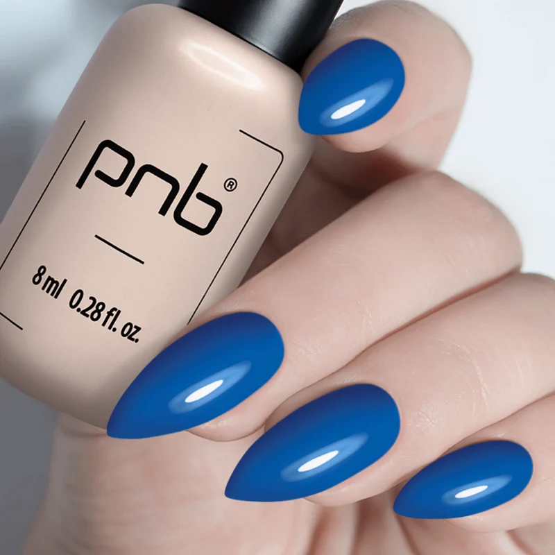 PNB blue gel nail polish 351 Buddha