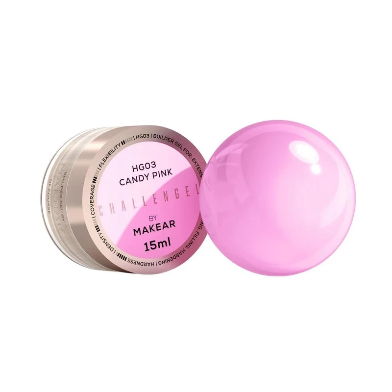Candy Pink - NO FILE Challengel Builder Gel OHNE HEMA (15ml, 50ml) MAKEAR