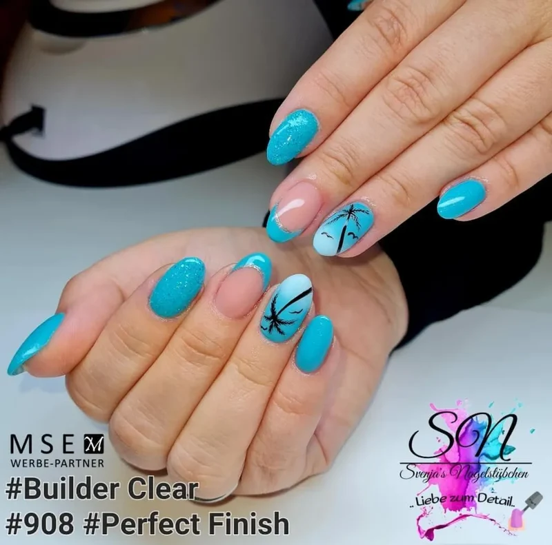 #908 Premium-PURE Color Gel 5ml Blaugruen
