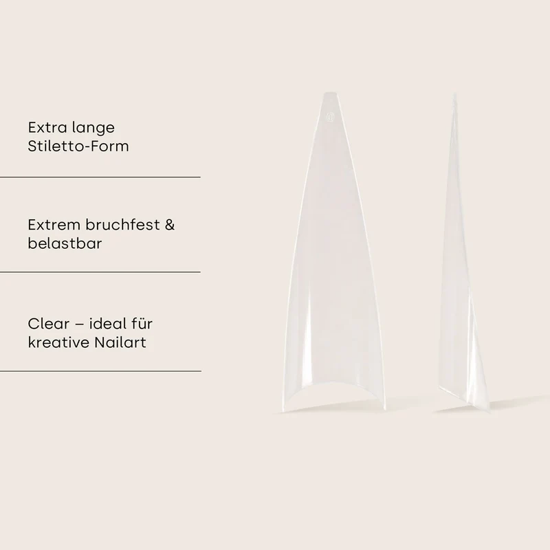 Tipkasten Stiletto "Long" Clear 100St.