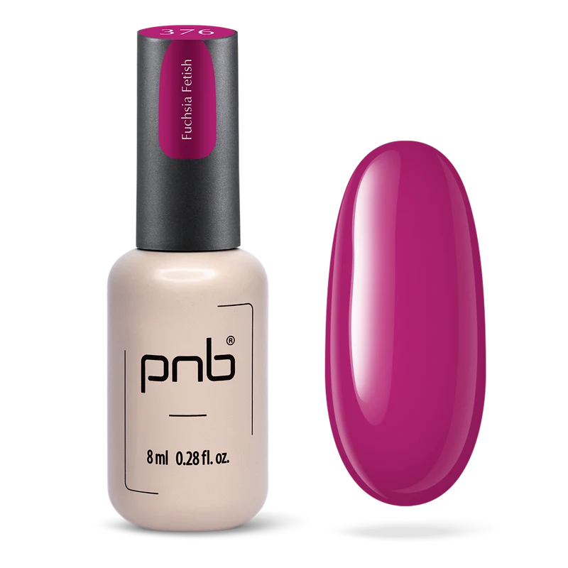 PNB pink gel nail polish 376 Fuchsia Fetish