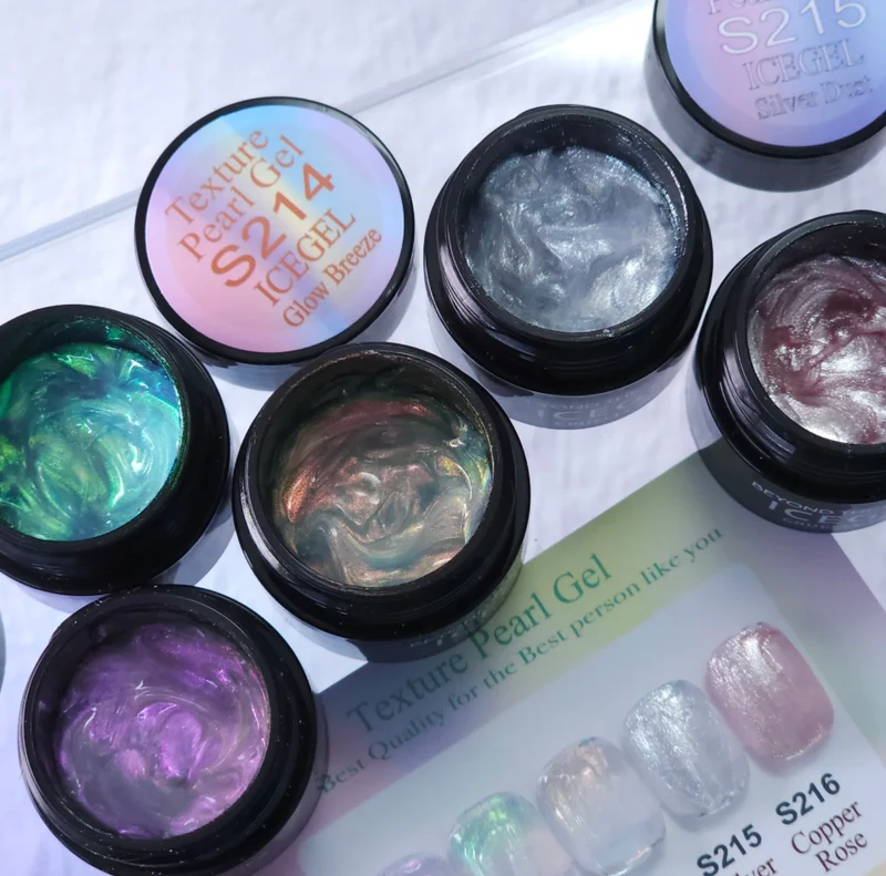 ICEGEL Pearl texture gel S212-S216