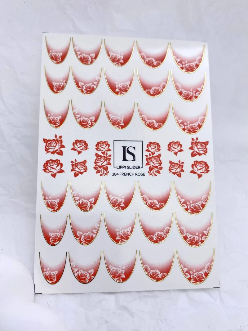 Slider "French Rose 284 (Wasserlösliche Aufkleber) von Lippi Slider