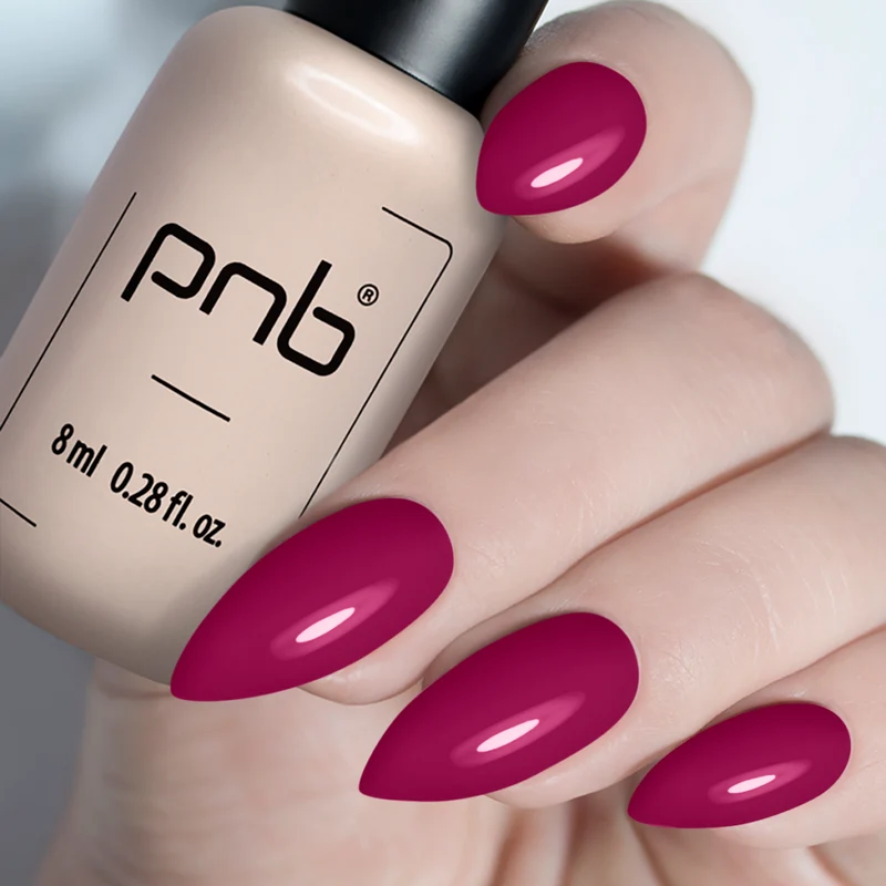 PNB pink gel nail polish 375 Raspberry Seduction