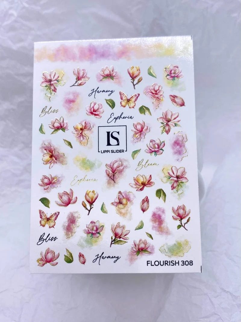 Slider "Flourish" 308 (Wasserlösliche Aufkleber) von Lippi Slider