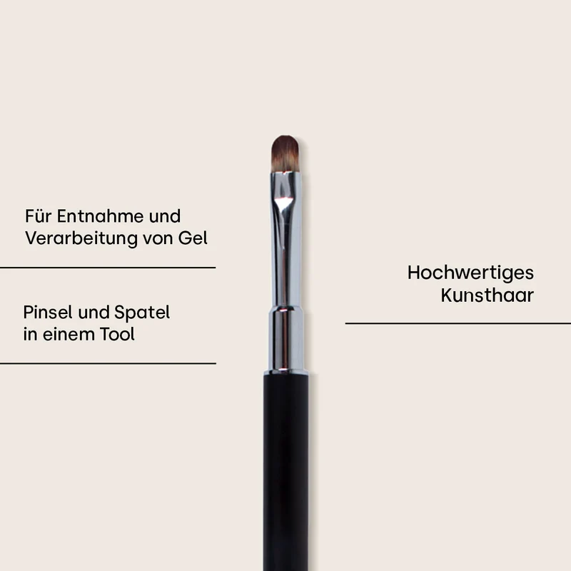 2in1 Gel Pinsel mit Spatel