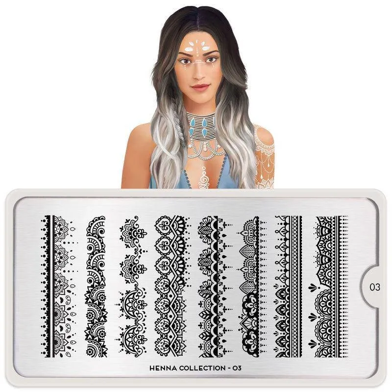MoYou-London Schablone Henna 03