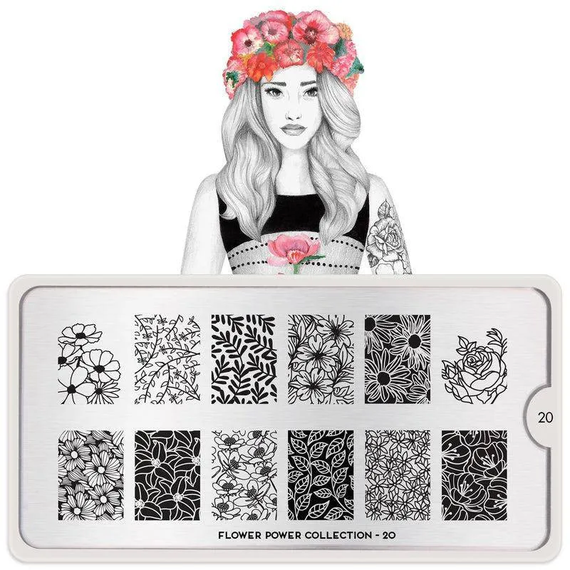 MoYou-London Schablone Flower Power 20