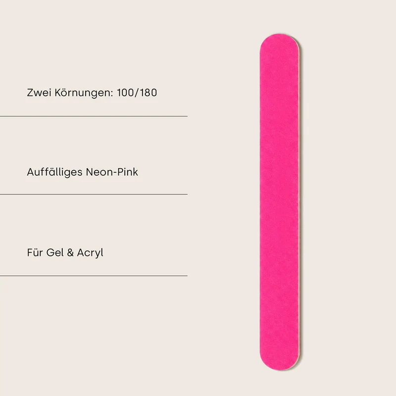 Profi-Feile Neon Pink 100/180