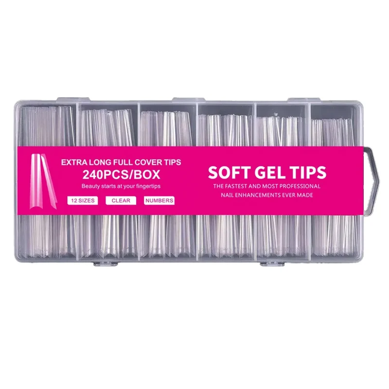 Extra Long Full Cover - Soft gel Tips 240 Stk NailArt