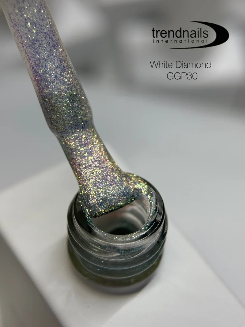 Glitter Gel Polish White Diamond Nr. GGP30 (12ml) TPO-free