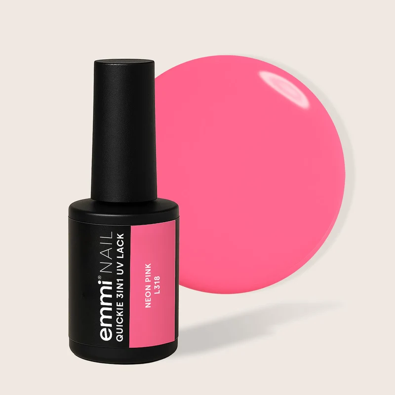 3-in-1 UV-Nagellack Quickie Neon Pink 7,5ml | L318