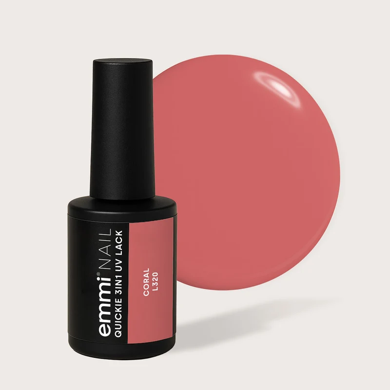 3-in-1 UV-Nagellack Quickie Coral 7,5ml | L320