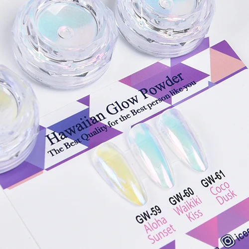 ICEGEL Hawaiian glow chrome nail powder
