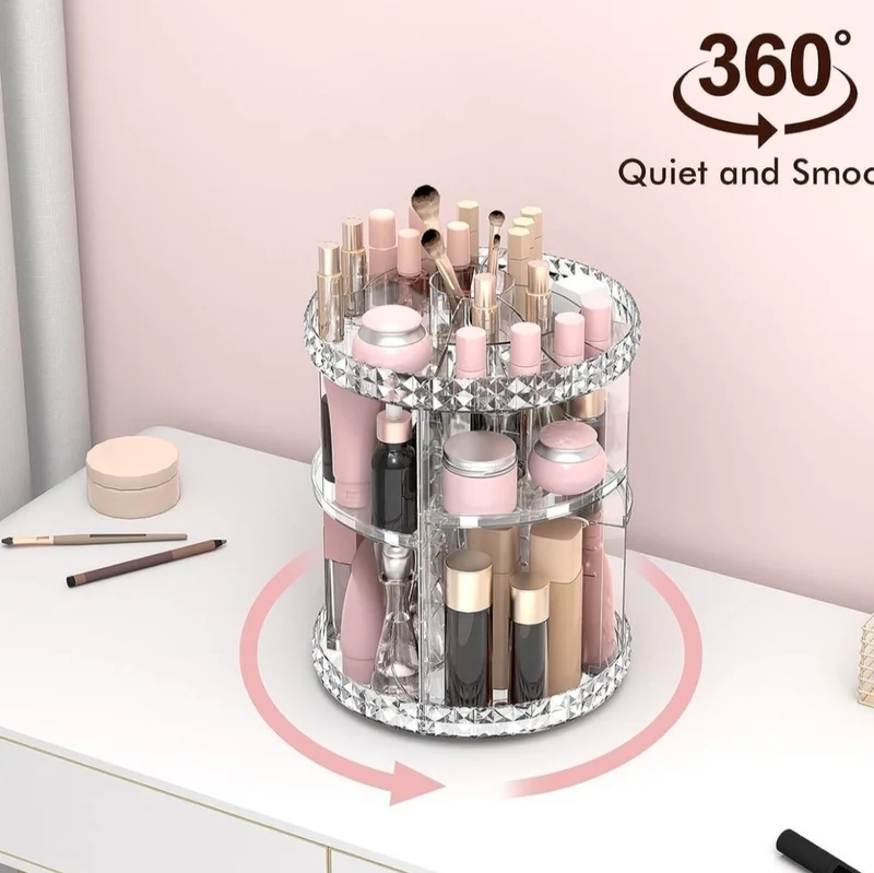 Schminktisch-Organizer/Make-up-Organizer (360° Drehbar)