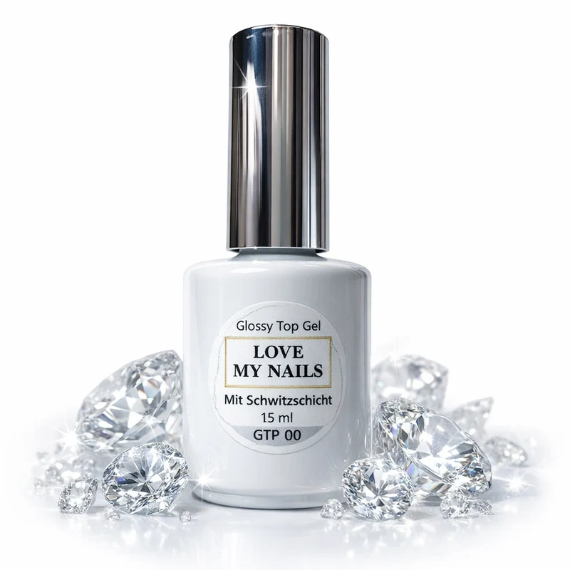 Top Gel Glossy mit UV Schutz (Glanzgel mit Schwitzschicht) 12 ml TPO-Free