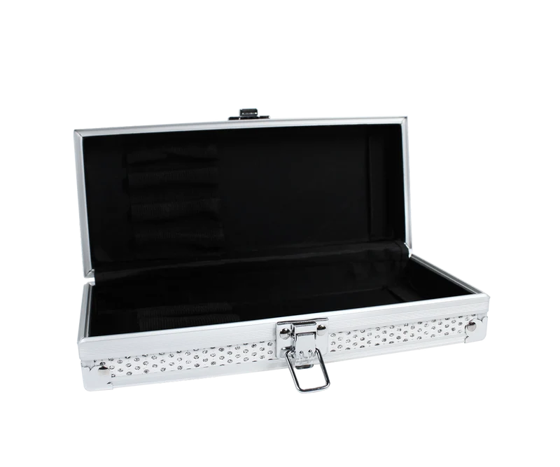 Pinselbox Weiß/Silber