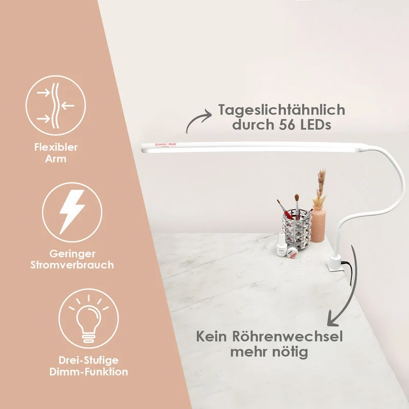 Arbeitsplatzleuchte Flexi LED 2.0 - weiß