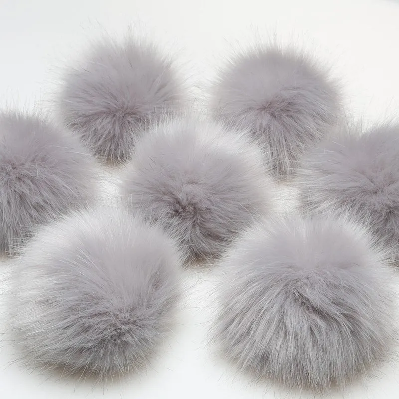 Pompom, Grau, Large/13 cm